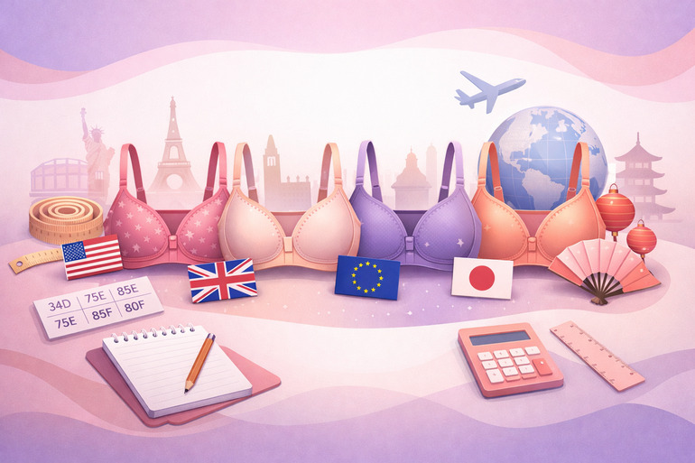 Differences Between US, UK, EU, and Asian Bra Sizes