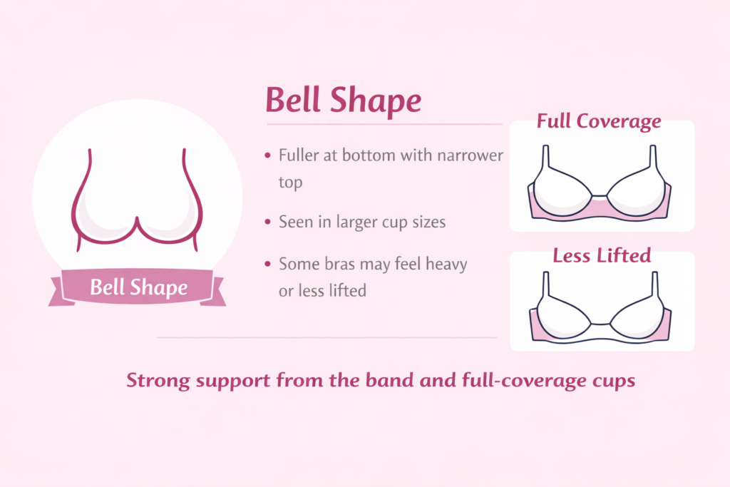 Bell-shaped breast