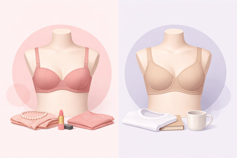 Balconette vs full coverage bra comparison