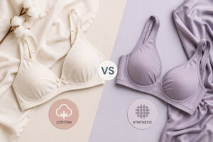 Cotton vs synthetic bra fabric comparison