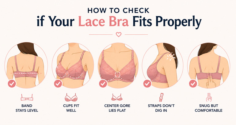 How to check if your lace bra fits properly