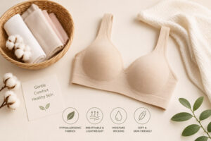 Hypoallergenic bra and fabric options for sensitive skin