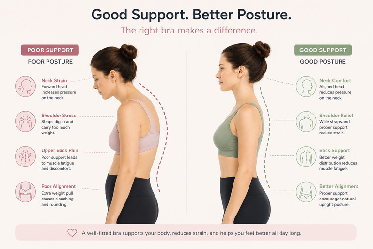 The right bra makes a difference compared to the wrong bra