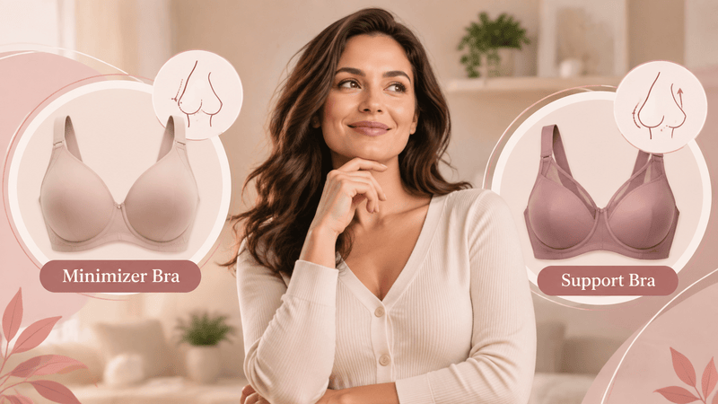 Minimizer Bra vs. Support Bra